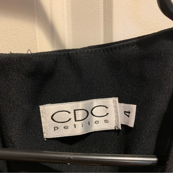 CDC Petites black sequin dress sz 4 and 8 - Picture 7 of 9